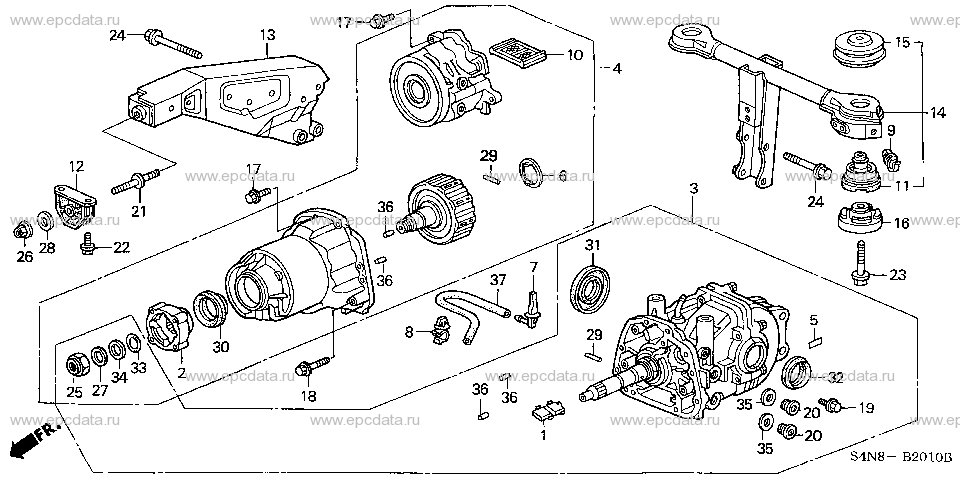B-20-10 REAR DIFFERENTIAL/MOUNT