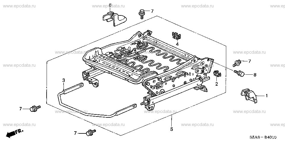 B-40-10 FRONT SEAT COMPONENTS(L.) (1)