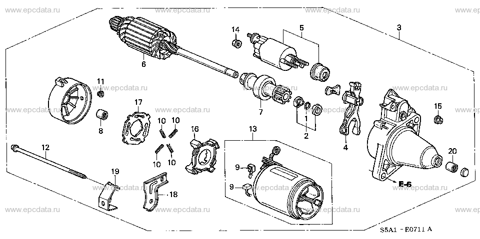 E-7-11 STARTER MOTOR (DENSO)(2)