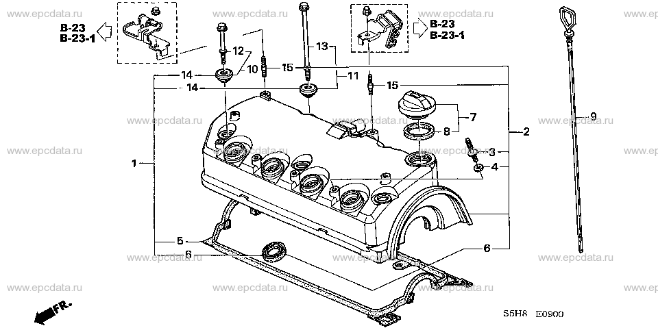 E-9 CYLINDER HEAD COVER