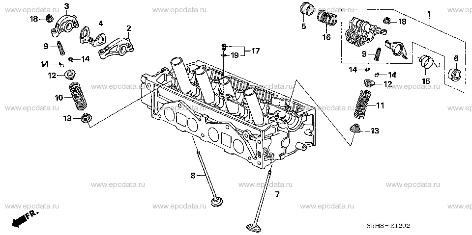 E-12-2 VALVE/ROCKER ARM (SOHC) ( VTEC) (2)