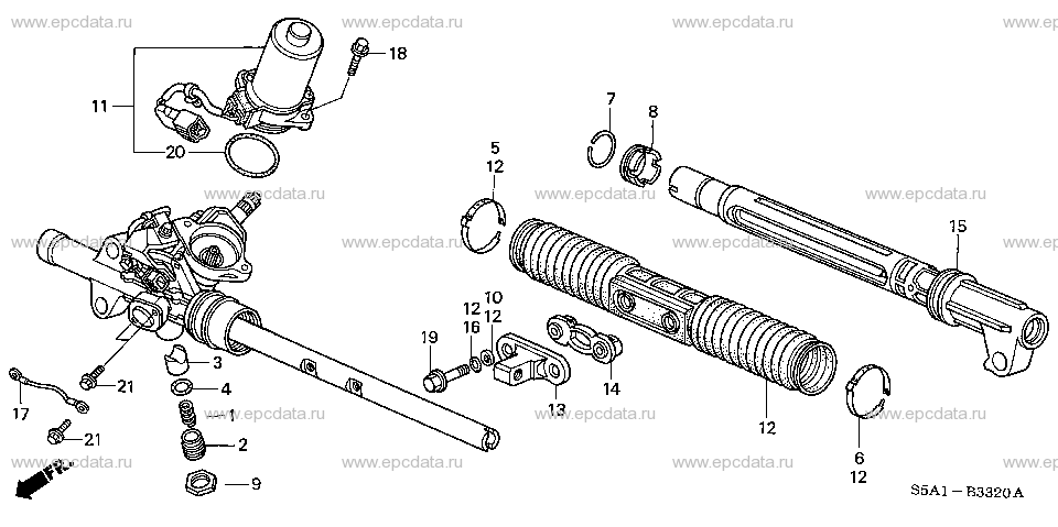 B-33-20 P.S. GEAR BOX COMPONENTS (EPS)