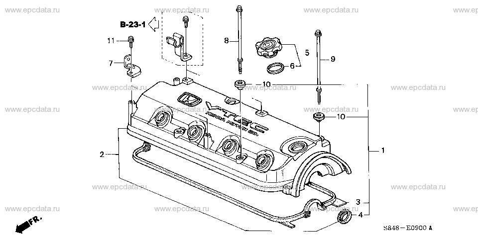E-9 CYLINDER HEAD COVER (L4)
