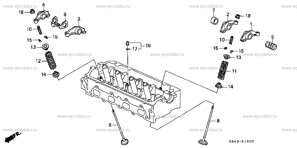 E-12 VALVE/ROCKER ARM (SOHC) (L4)