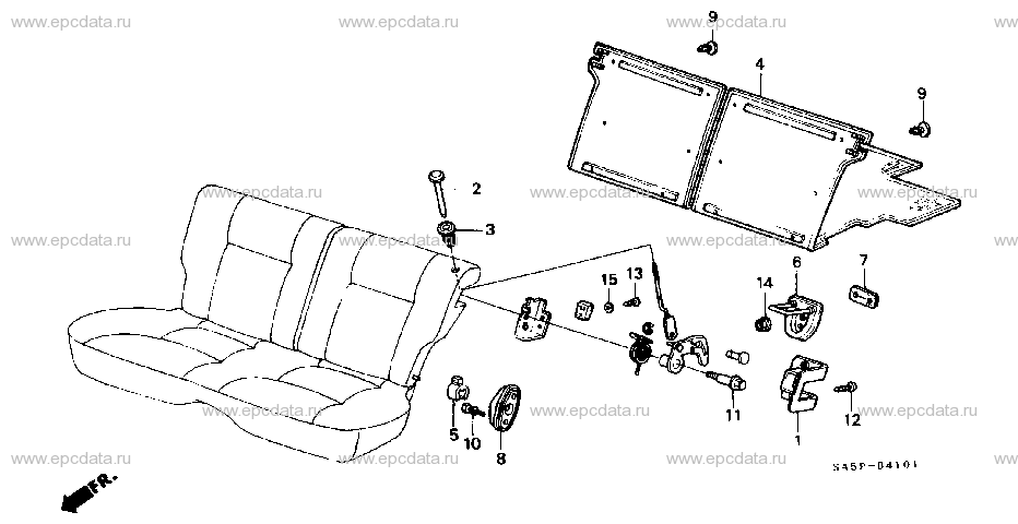 B-41-1 REAR SEAT COMPONENT