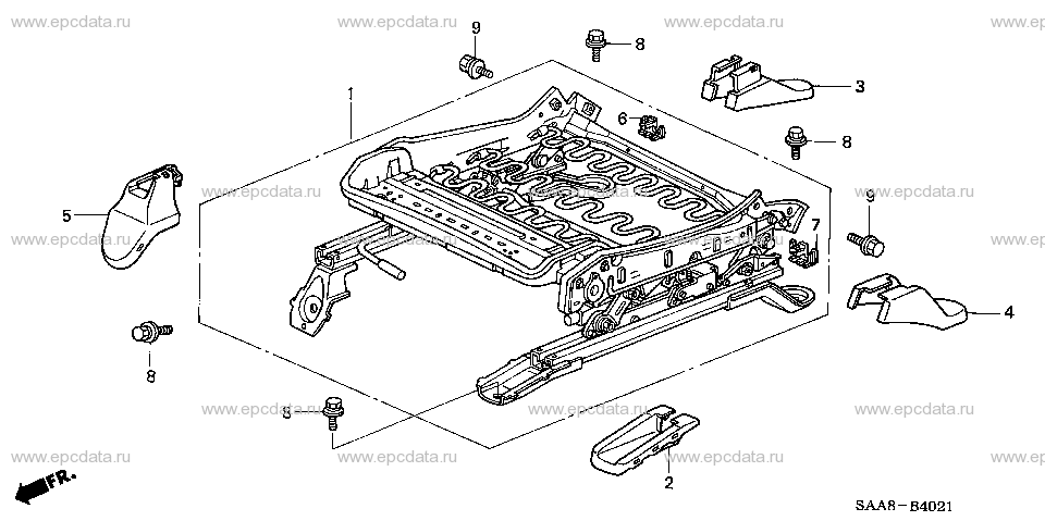 B-40-21 FRONT SEAT COMPONENTS (R.) (1)