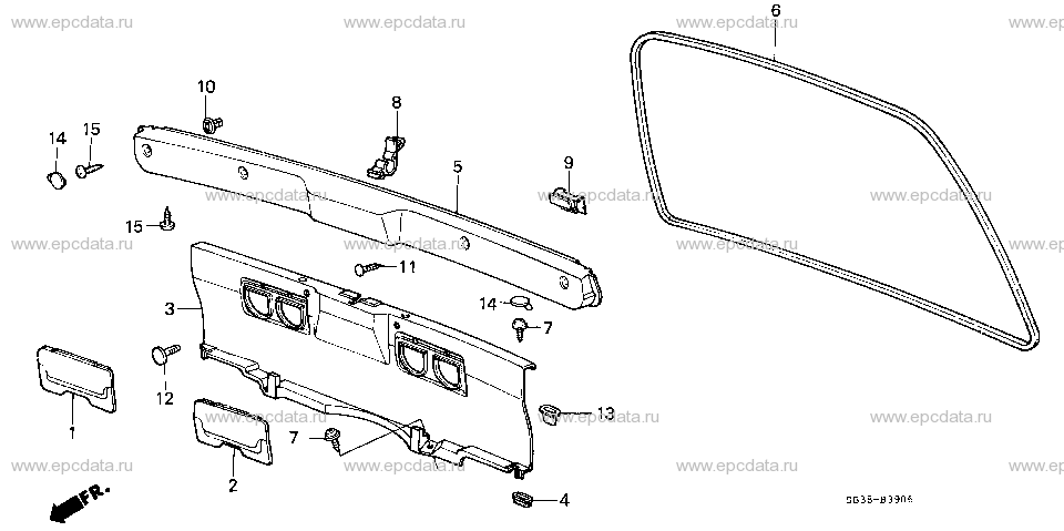 B-39-6 TAILGATE LINING (2D)