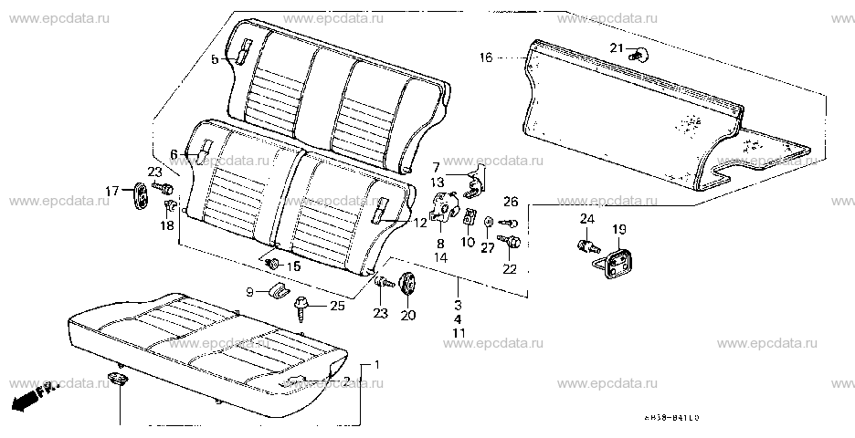 B-41 REAR SEAT (1)(2D)