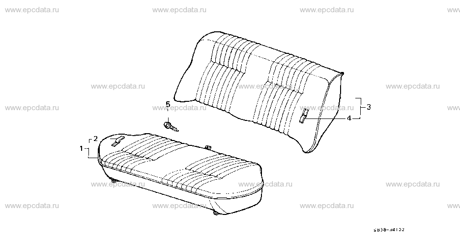 B-41-2 REAR SEAT (3)(4D)