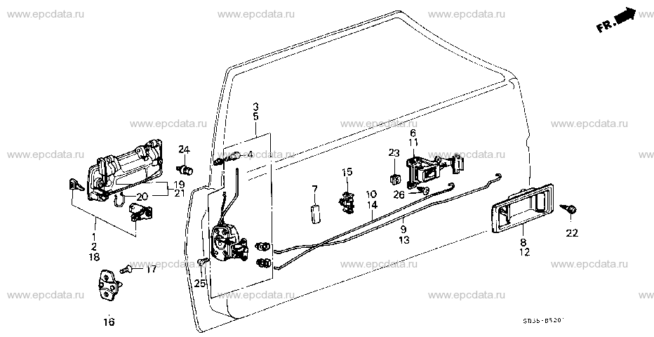 B-52-1 FRONT DOOR LOCKS (2D)