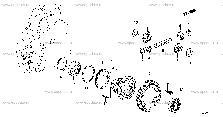ATM-19 DIFFERENTIAL GEAR (4AT)