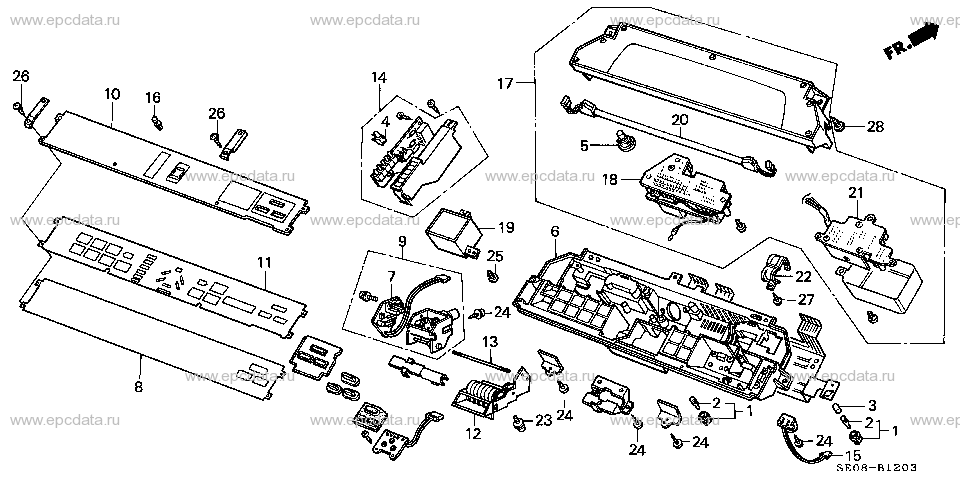 B-12-3 SPEEDOMETER COMPONENTS (DIGITAL)