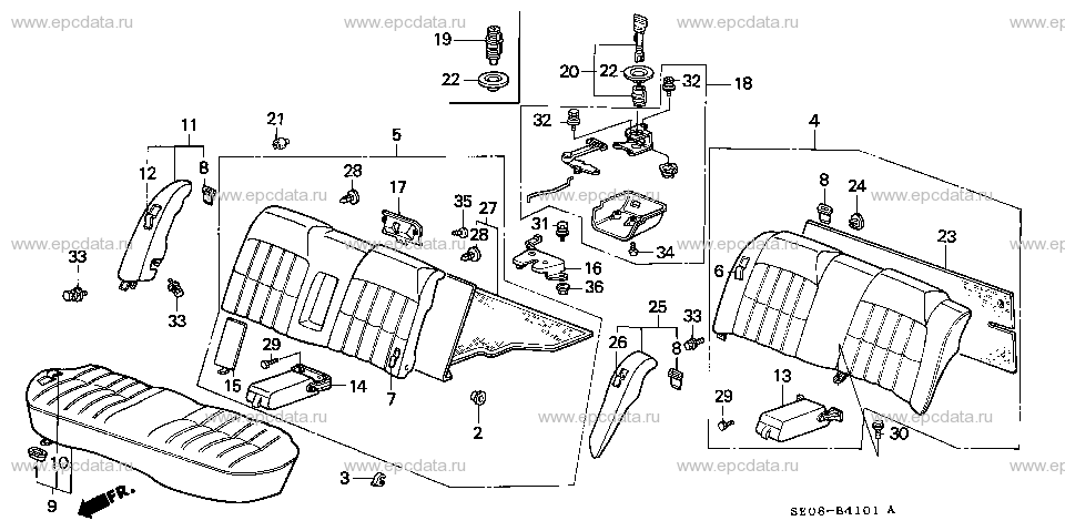 B-41-1 REAR SEAT (4D)