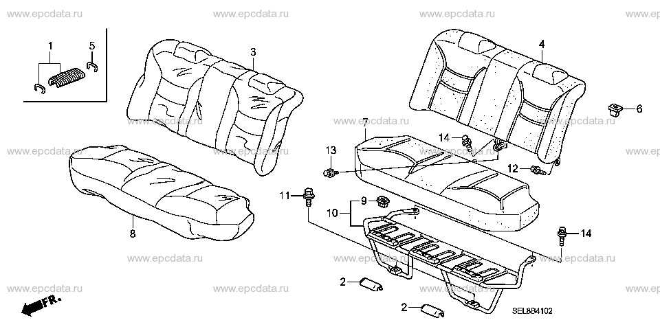 B-41-2 REAR SEAT (FIXED TYPE) (1)