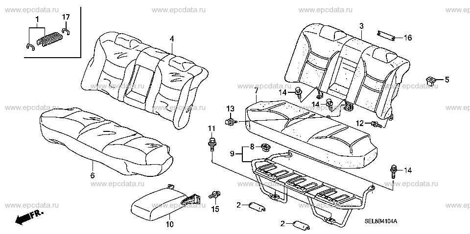 B-41-4 REAR SEAT (FIXED TYPE) (3)