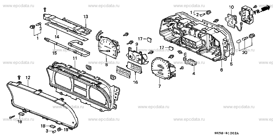 B-12-2 SPEEDOMETER COMPONENTS (ND)