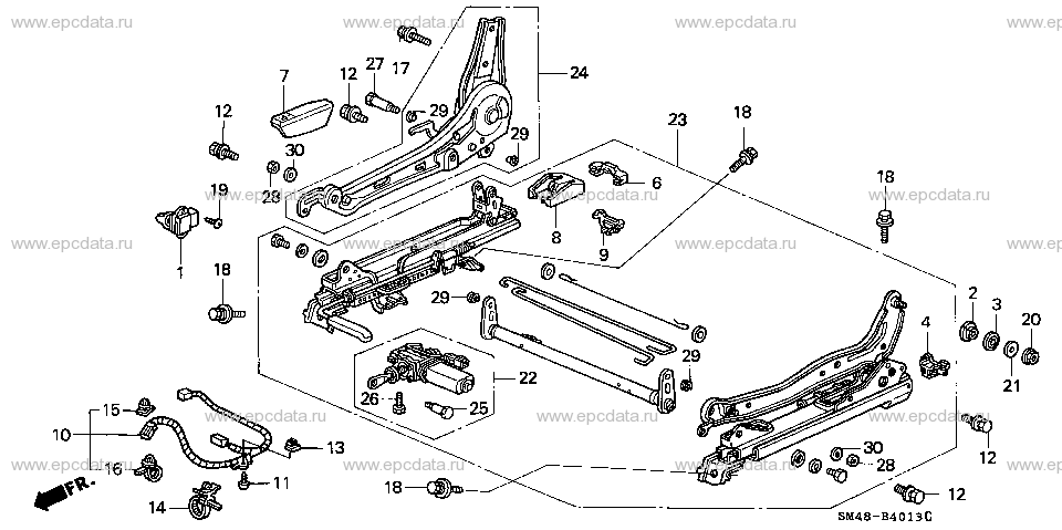 B-40-13 FRONT SEAT COMPONENTS (4)