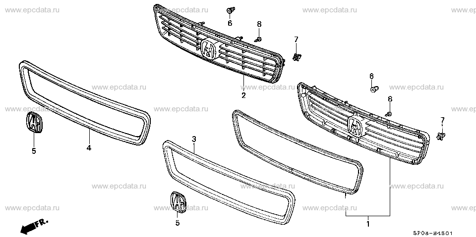 B-45-1 FRONT GRILLE (2)