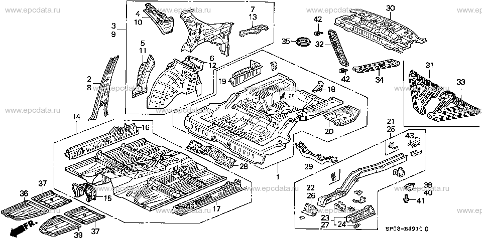 B-49-10 BODY STRUCTURE COMPONENTS (2)