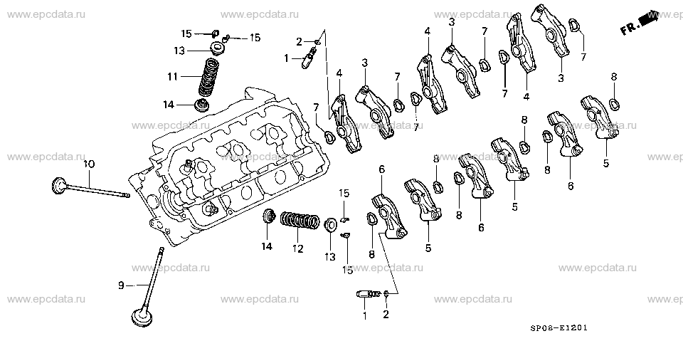 E-12-1 VALVE/ROCKER ARM (RIGHT)