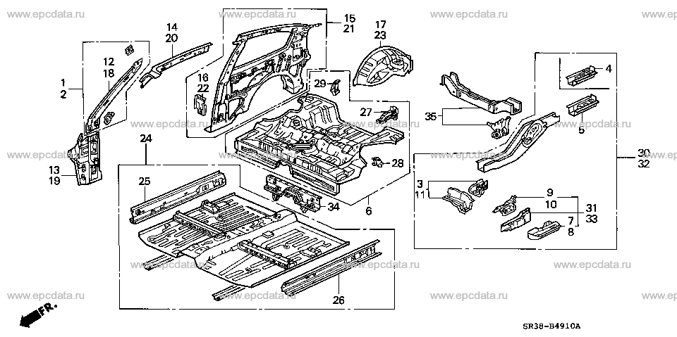 B-49-10 BODY STRUCTURE COMPONENTS (2)