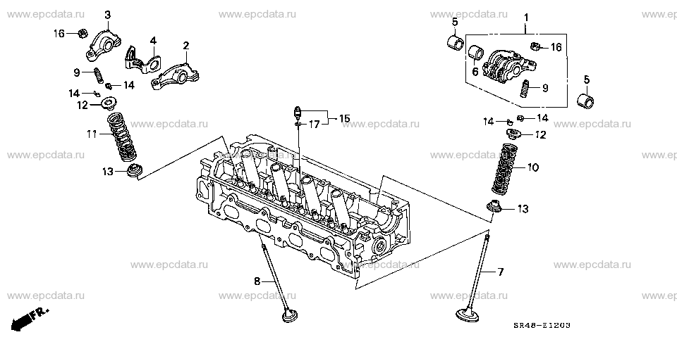 E-12-3 VALVE/ROCKER ARM (4)