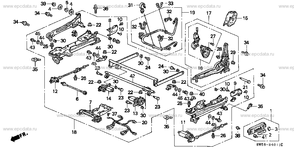 B-40-11 FRONT SEAT COMPONENTS (2)