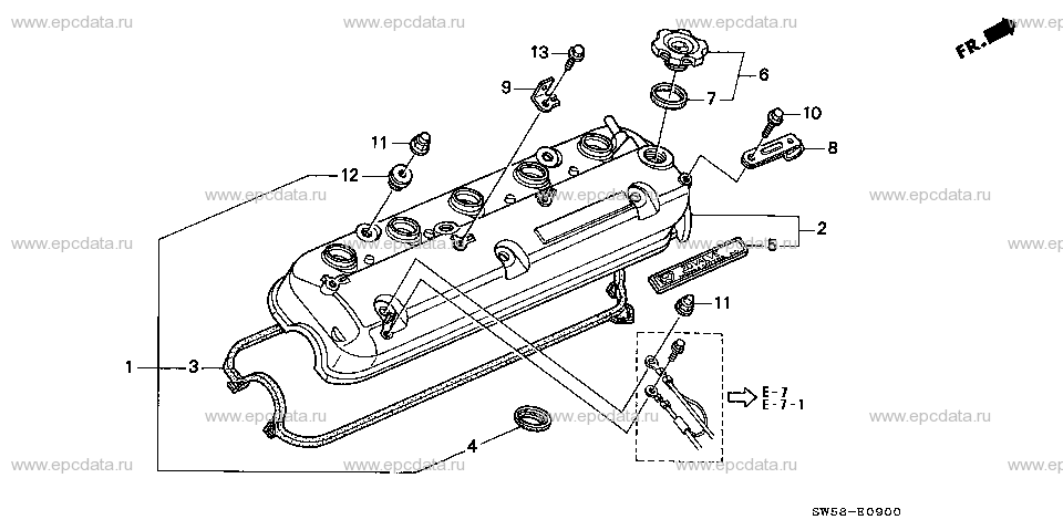 E-9 CYLINDER HEAD COVER (L5)