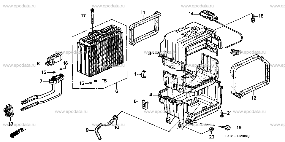 B-59 AIR CONDITIONER (COOLING UNIT)(LH)