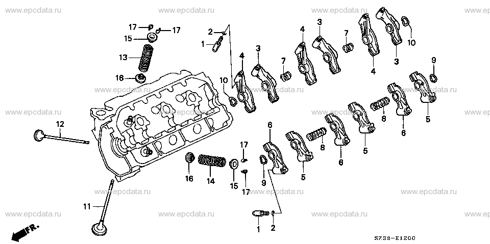 E-12 VALVE/ROCKER ARM (L.)