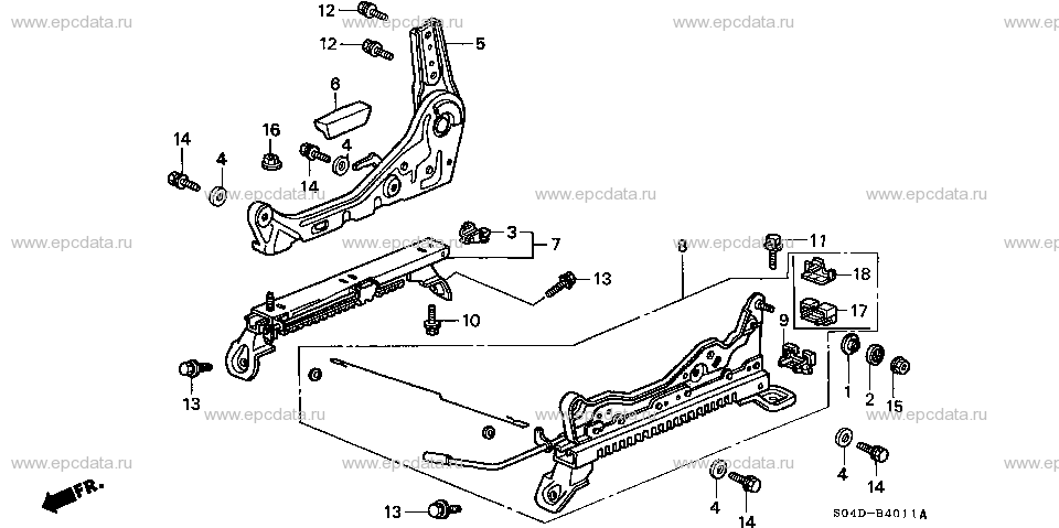 B-40-11 FRONT SEAT COMPONENTS (R.)(2)
