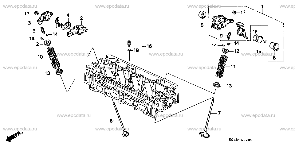 E-12-2 VALVE/ROCKER ARM (3)