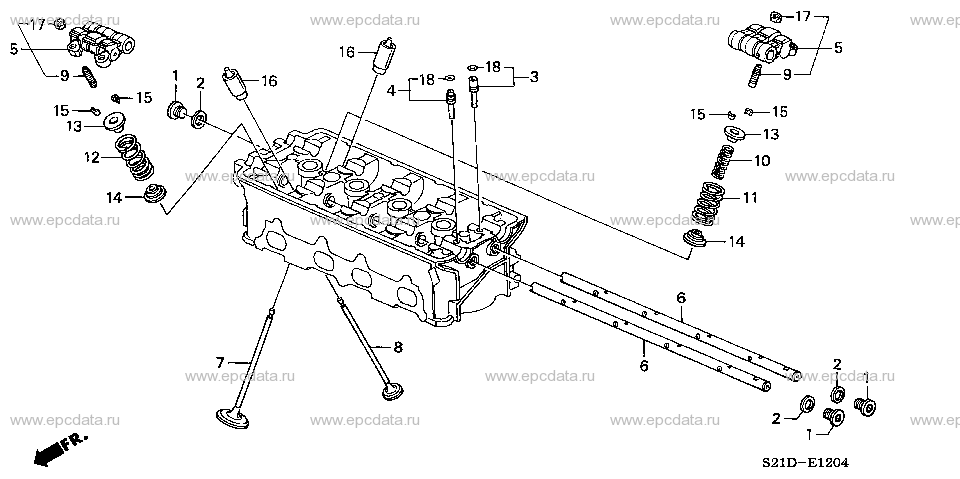 E-12-4 VALVE/ROCKER ARM (5)
