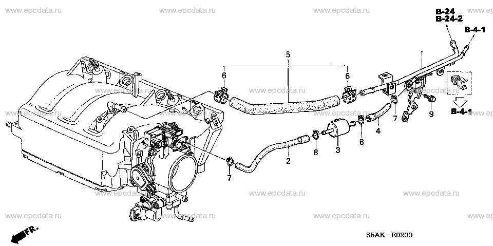 E-2 INSTALL PIPE/TUBING (2.0L )