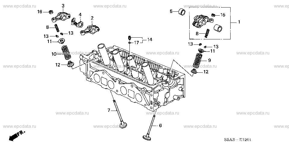 E-12-1 VALVE/ROCKER ARM (SOHC) ( VTEC) (1)