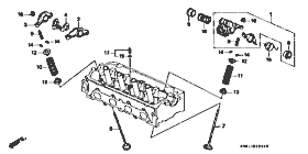 E-12-1 valve / rocker arm (SOHC VTEC)