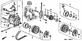 B-57-1 air conditioner (compressor) (ｹｰﾋﾝ) (factory installation)