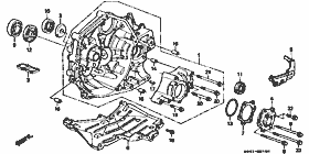 M-21 clutch case /ﾄﾗﾝｽﾌｧｰｶﾊﾞｰ(4WD)