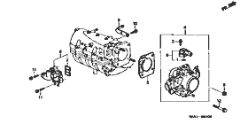 E-1-2 throttle body (DOHC) (CH9-110,120/CL2)