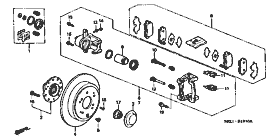 B-19-10 rear brake (disk)
