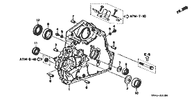 ATM-1 torque converter case (L4)(2WD)