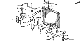 B-5-10 radiator hose /ﾘｻﾞｰﾌﾞﾀﾝｸ