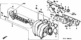 E-3-1 intake manifold (2.0L)