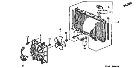 B-5-1 radiator (2.0L)