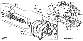 E-3-1 intake manifold (2.0L) (I-VTEC)