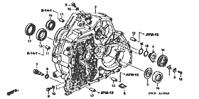 ATM11-1 torque converter case (2.0L) (4WD)