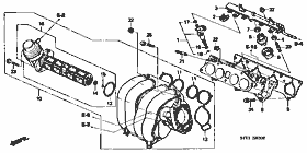 E-3 Intake manifold (horizontal ranging)