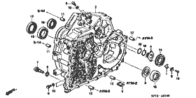 ATM-1 torque converter case (2WD) (4AT)