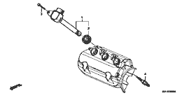 E-5 ignition coil (horizontal ranging)
