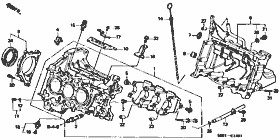E-14-1 cylinder block / oil pan  (vertical ranging) (1)